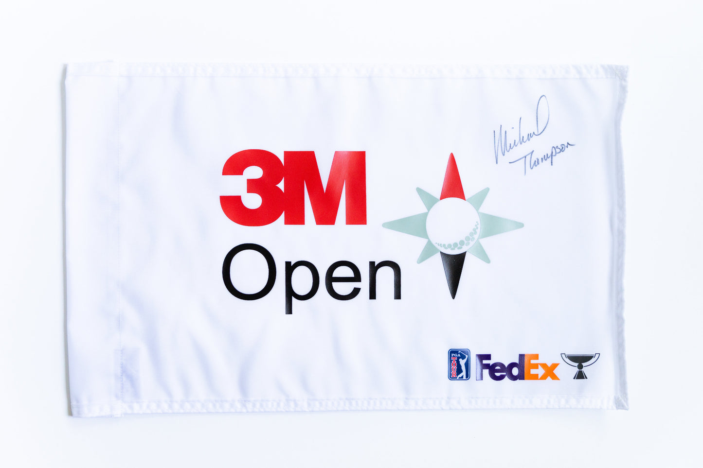 Michael Thompson Signed 3M Open Flag