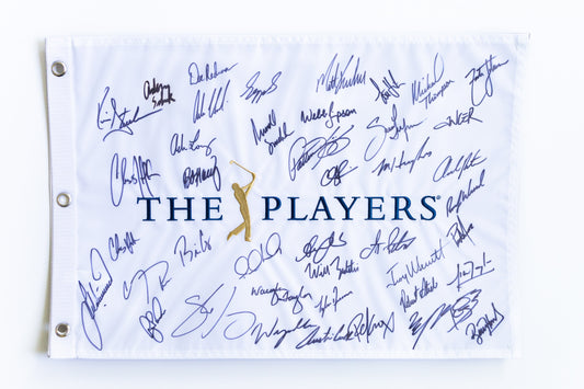 The Players Flag Signed By Multiple Players