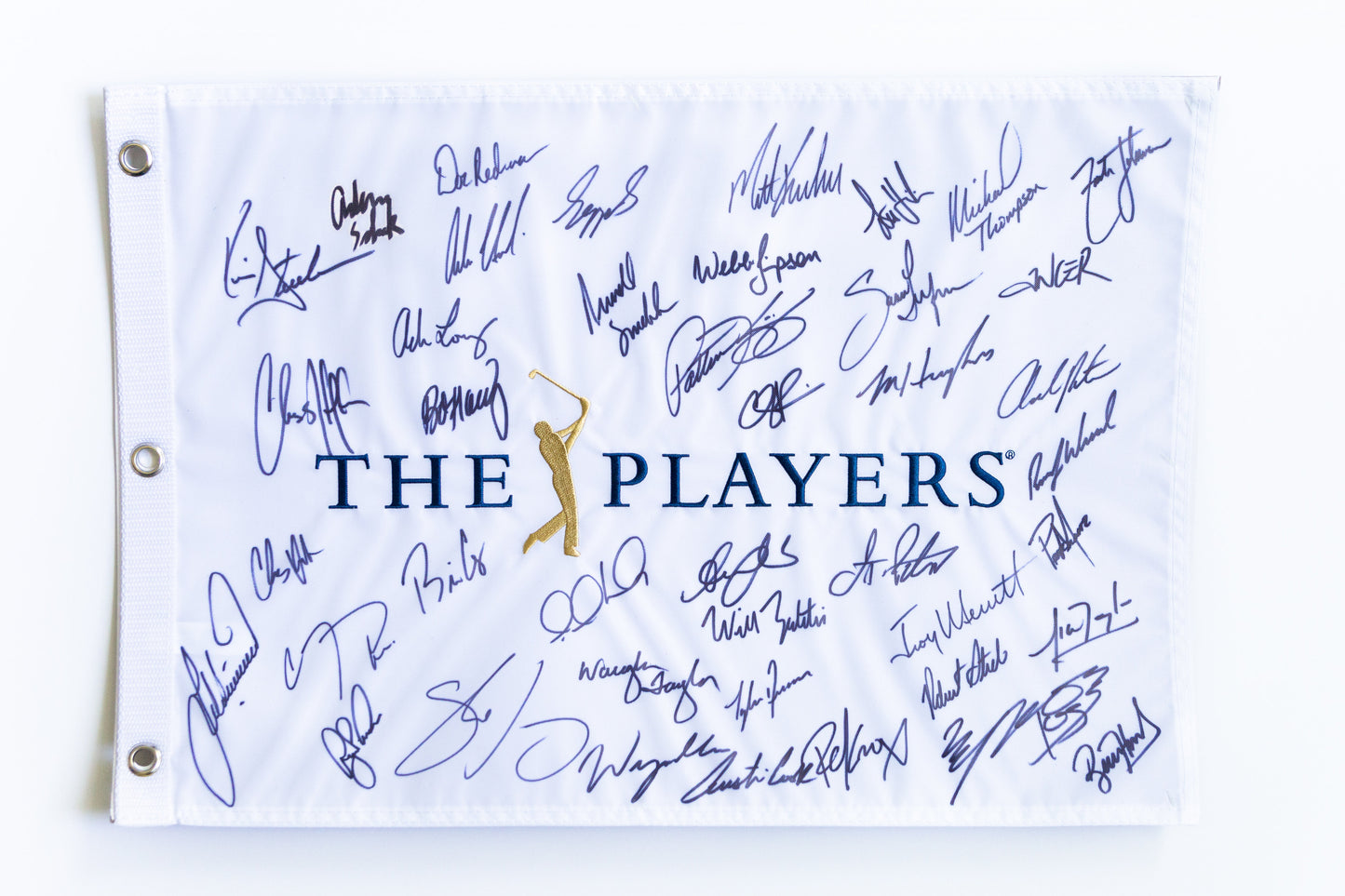 The Players Flag Signed By Multiple Players